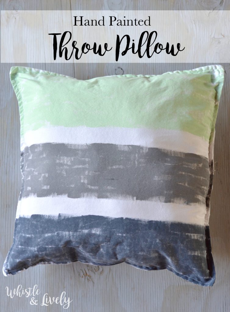 HandPainted Throw Pillows Whistle and Lively