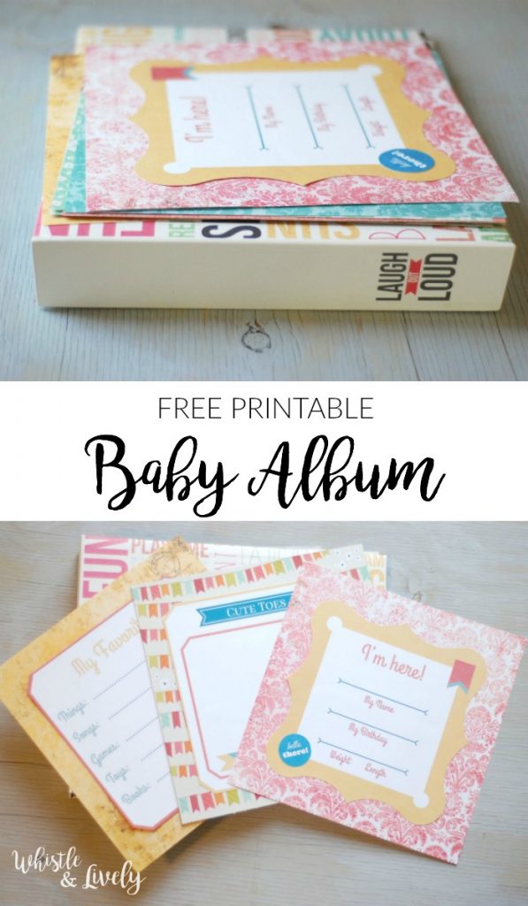 free printable baby album pages 